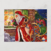 Sinterclaus en rudolph briefkaart (Voorkant)