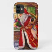 Sinterclaus en rudolph Case-Mate iPhone case (Achterkant)