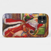 Sinterclaus en rudolph Case-Mate iPhone case (Achterkant (horizontaal))