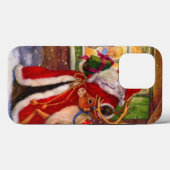 Sinterclaus en rudolph Case-Mate iPhone case (Achterkant (horizontaal))