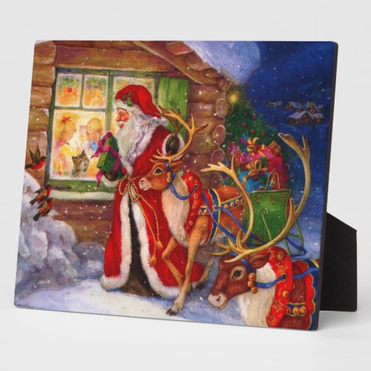 Sinterclaus en rudolph fotoplaat (Zijkant)