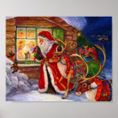 Sinterclaus en rudolph poster (Voorkant)