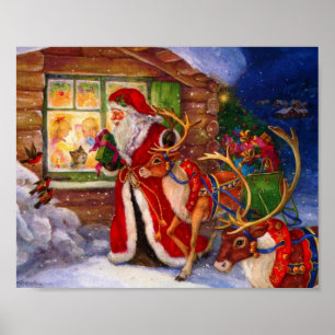 Sinterclaus en rudolph poster