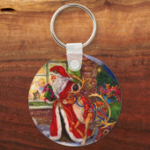 Sinterclaus en rudolph sleutelhanger (Voorkant)