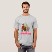 Sinterclausule die vredesliefde verspreidt met Ker T-shirt (Voorkant volledig)