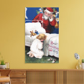 Sintercommentaar Meisje bidden Canvas Afdruk (Insitu (Woonkamer))