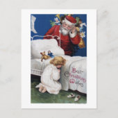 Sintercommentaar Meisje bidden Feestdagenkaart (Voorkant)