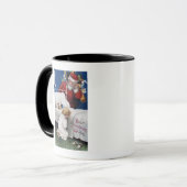 Sintercommentaar Meisje bidden Mok (Voorkant links)