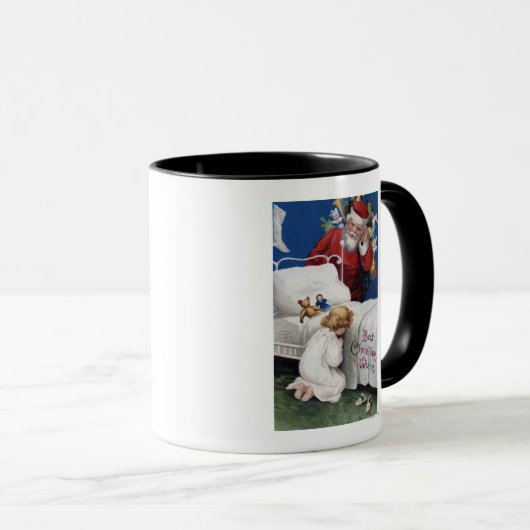 Sintercommentaar Meisje bidden Mok (Voorkant rechts)