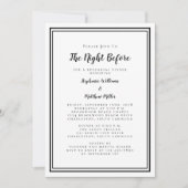 Sinterdag van het avondeten voor Black White Kaart (Voorkant)