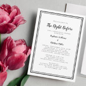 Sinterdag van het avondeten voor Black White Kaart