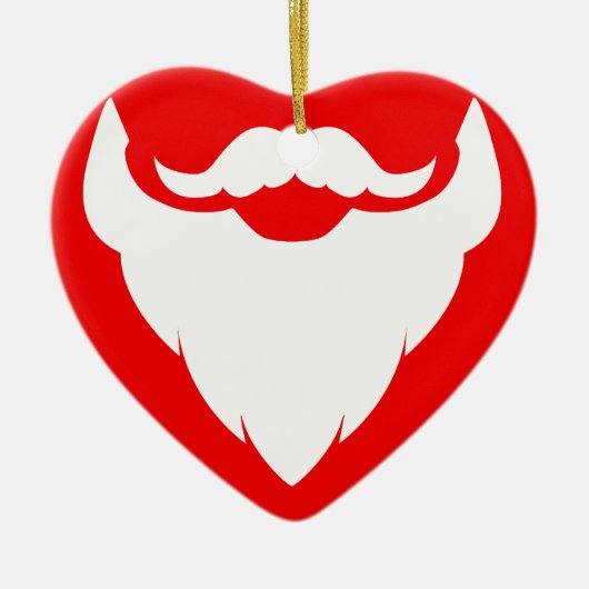 Sinterdwergsnuitje rood en wit ornament (Voorkant)