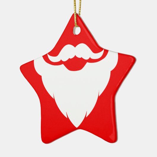 Sinterdwergsnuitje rood en wit ornament (Links)