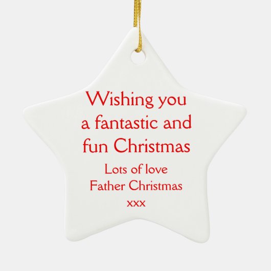 Sinterdwergsnuitje rood en wit ornament (Achterkant)