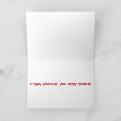 Sintereekhoorns Drink een cocktail Feestdagen Kaart (Binnen)