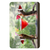 Sintereekhoorns Drink een cocktail Magneet (Verticaal)