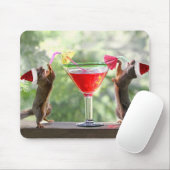 Sintereekhoorns Drink een cocktail Muismat (Met muis)