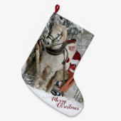 Sinteren en paarden grote kerstsok (Voorkant (Hangend))