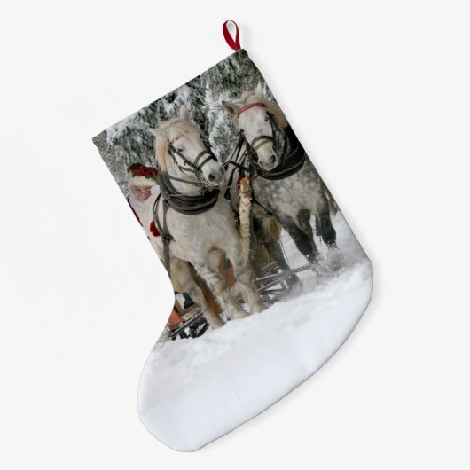 Sinteren en paarden grote kerstsok (Achterkant (Hangend))