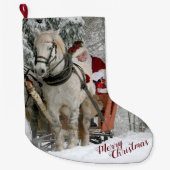 Sinteren en paarden grote kerstsok (Voorkant)