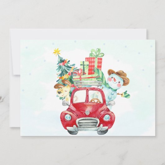 Sinterfeest kerstfeest kaart (Achterkant)