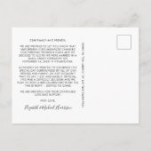 Sinterfeest later op foto bruiloft aankondigingskaart (Achterkant)