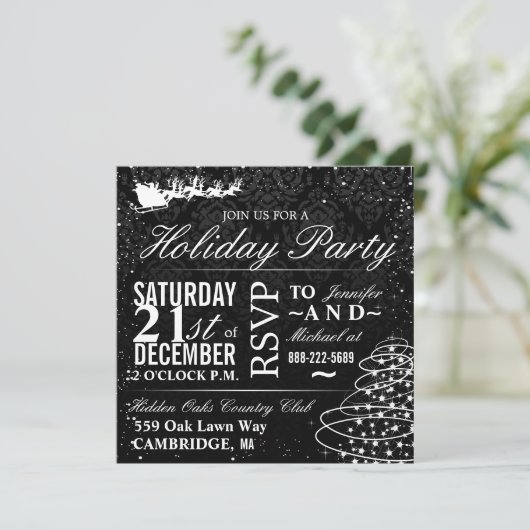 Sinterfeest Sinterkerstfeest nodigt kerstfeest uit Kaart (Staand voorkant)