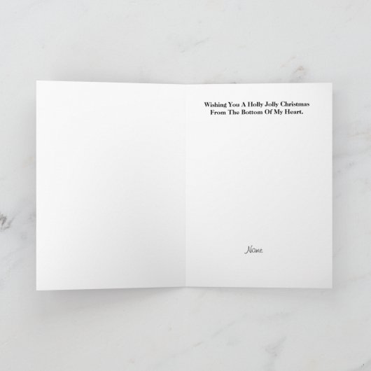 Sintergebarentaal Ik hou van kerstkaart Kaart (Binnen)