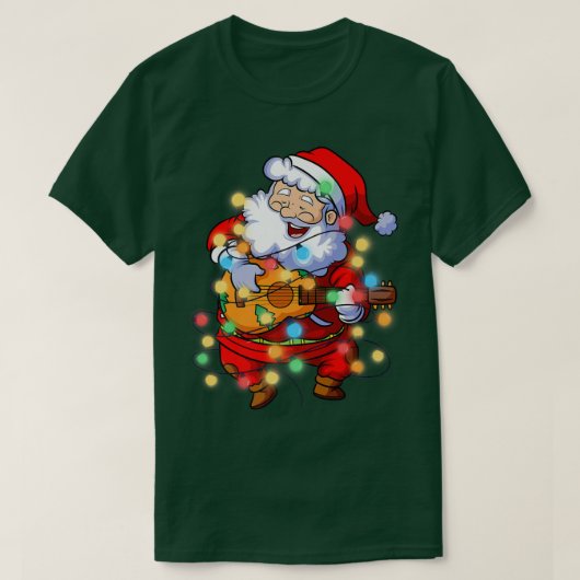 Sintergitaar zingen voor kerstbomen voor jongens t-shirt (Design voorkant)