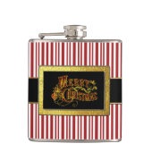 Sintergordel kerstsnoepriet heupfles (Voorkant)