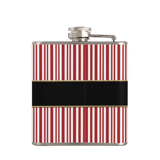 Sintergordel kerstsnoepriet heupfles (Achterkant)