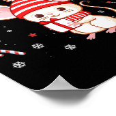 Sinterhat familie Merry Christmouse met kerstmuis Poster (Hoek)