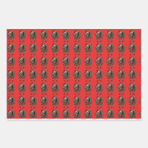 Sinterhoed met een duitse herder inpakpapier vel