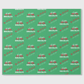 Sinterholiday Green Wrapping Paper Cadeaupapier (Vlak)
