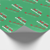 Sinterholiday Green Wrapping Paper Cadeaupapier (Hoek)