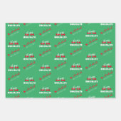 Sinterholiday met wieltjes inpakpapier vel (Voorkant 2)