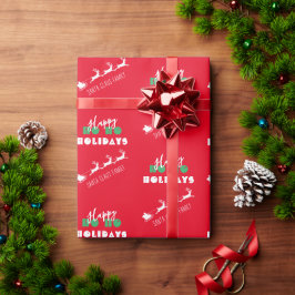 Sinterholiday Red Wrapping Paper Cadeaupapier