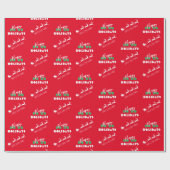 Sinterholiday Red Wrapping Paper Cadeaupapier (Vlak)