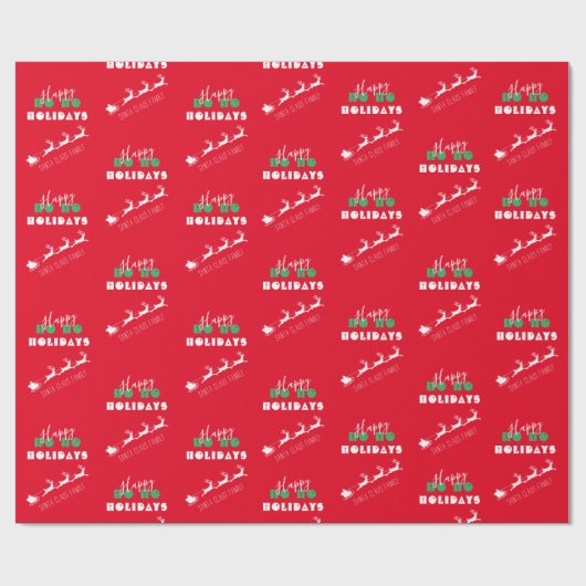 Sinterholiday Red Wrapping Paper Cadeaupapier (Vlak)