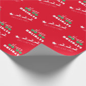 Sinterholiday Red Wrapping Paper Cadeaupapier (Hoek)
