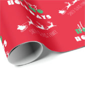 Sinterholiday Red Wrapping Paper Cadeaupapier (Rol Hoek)