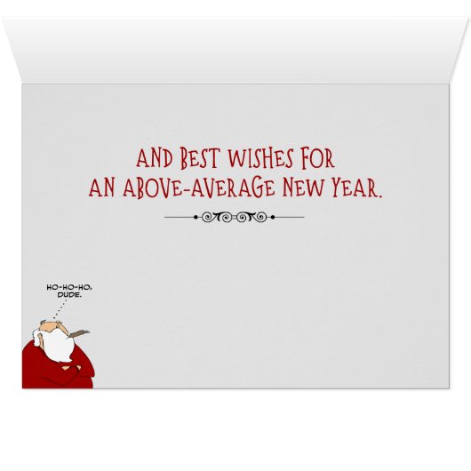 Sinterkerst Kaart met een smakelaar (Binenzijde Horizontaal (Onderkant))