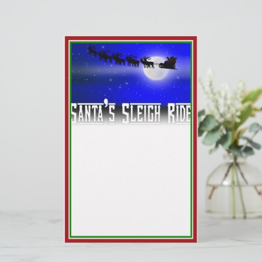 Sinterkerst met sinterklaas briefpapier (Staand voorkant)