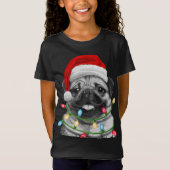 Sinterkerstboomluiers met pugma's t-shirt (Voorkant)