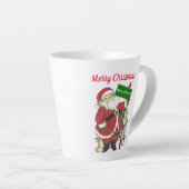 Sinterkerstboomvogels Latte Mok (Rechterhoek)