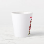 Sinterkerstboomvogels Latte Mok (Voorkant)