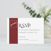 Sinterkerstbruiloft RSVP-Kaart Kaart (Staand voorkant)