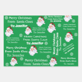 Sinterkerstcadeau met kerstcadeau inpakpapier vel (Voorkant 2)