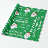 Sinterkerstcadeau voor de naam van het kind cadeaupapier (Uitgerold)