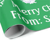 Sinterkerstcadeau voor de naam van het kind cadeaupapier (Rol Hoek)